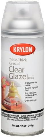 Krylon I00500A00 12-Ounce Triple Thick Clear Glaze Aerosol Spray,High-Gloss