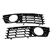 Astra Depot Pair Front Left & Right Lower Fog Light Insert Grilles Grills for Audi A4 B6 02-05 2002 2003 2004 2005
