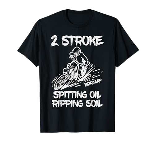 2 Stroke Dirt Bike Motocross T-Shirt for Men Women Kids