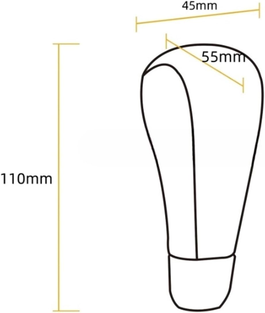 Leather Carbon Fiber Gear Shift Knob Compatible For NISSAN TEANA 2.5 J32 2008 2009 2010 2011 2012 MURANO Z51 2008-2011 Compatible For MAXIMA A35 2008-2011(01 Type)