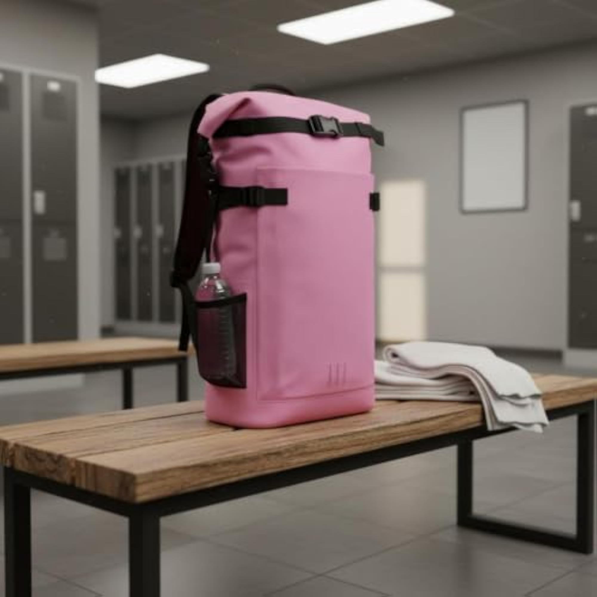 Lightweight Fold-Over Waterproof Backpack for Outdoor Use