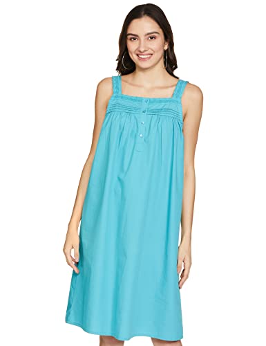 Image of Amazon Brand - Eden & Ivy Women's Cotton Knee Length Sleeveless Nighty