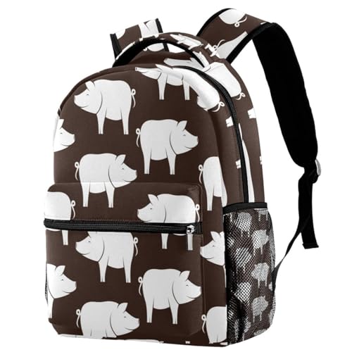 Sac à dos d'école cochons heureux fini le désordre des fournitures