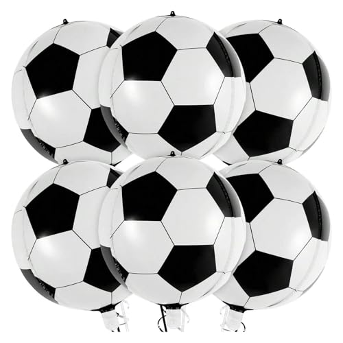 Ballons de football 4D ronds 22 pouces pour réussir facilement votre décoration d'anniversaire