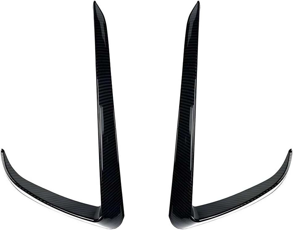 ABS Carbon Fiber Look, Air Vent Wind Knife Body Kits Compatible for Tesla Model Y 2017-2022 (Glossy Black)