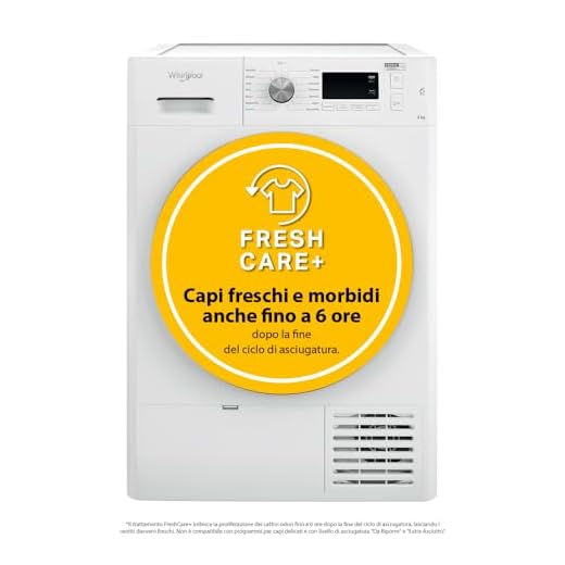 Whirlpool FFTN M11 9X2B IT, Asciugatrice a pompa di calore a Libera Installazione, A++, 9kg