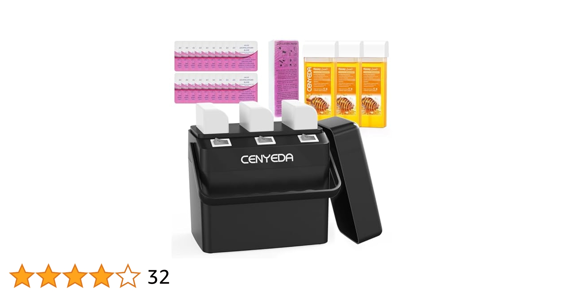 Amazon.com : 3 IN 1 Roll On Waxing Kit, CENYEDA Hair Removal