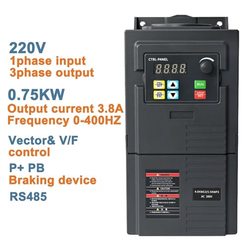Démarrage progressif avec ce variateur de fréquence 0.75 kw triphasé - 2