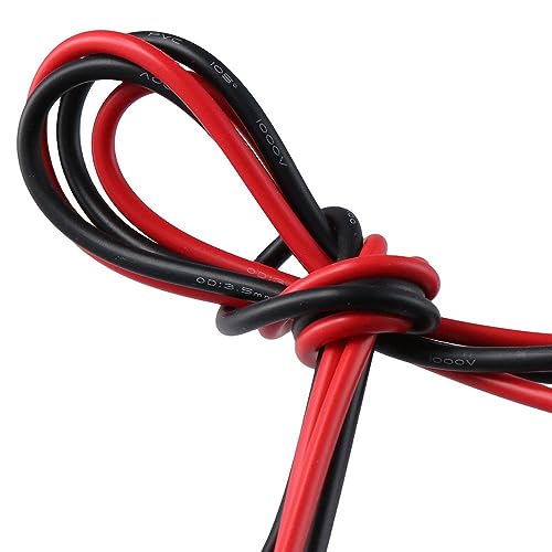 Image of 2Pair Banana Plug Multimeter Probe Test Lead Cable, Electrical Test Lead Probe Cable Connector, 1000V, 0.6M Long(Black,Red)