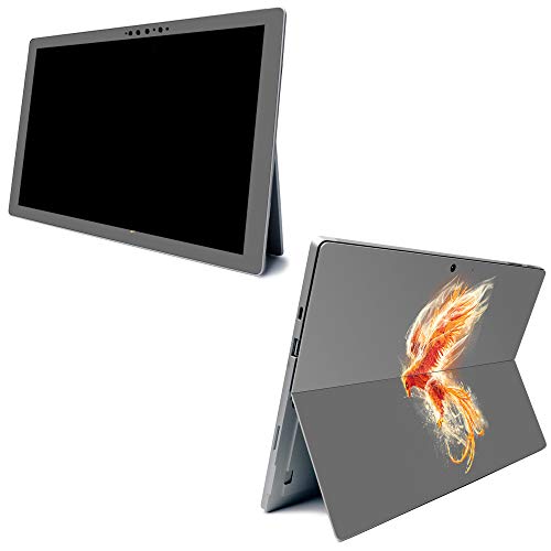 Image of MightySkins Carbon Fiber Skin for Microsoft Surface Pro 7 - Phoenix | Textured Carbon Fiber Finish | Easy to Apply, Remove, and Change Styles | Made in The USA