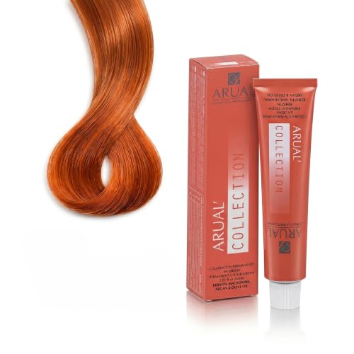 ARUAL Tinte No 7.44 Rubio Medio Cobrizo Intenso 1 Unidad, 60 ml