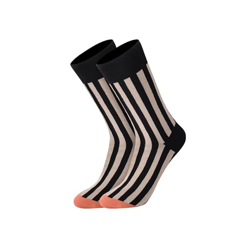 OXKNIT Mens Dress Socks Men's Athletic Crew Socks Cotton Striped Mens Soft Breathable Running Socks