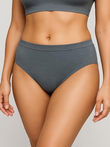 Image of Women's Soft Cotton Mid-Rise Bikini Briefs | Pack of 2 | Seamless Feel | Stretchable & Breathable Everyday Underwear | Comfortable Fit
