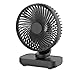 Freenfitmall Wentylator biurkowy, przenośny mini wentylator stołowy, cichy, cyklonowy technologia cyrkulacji powietrza - do domu, biura, na zewnątrz w podróży (czarny, 2 szt.)