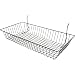 Black Wire Basket for Pegboard, Slatwall or Gridwall (Set of 6), Merchandiser Baskets, Perfect For Commercial or Retailer, Black Vinyl Coated Wire Basket, 24” L x 12” D x 4” H, Shallow Baskets