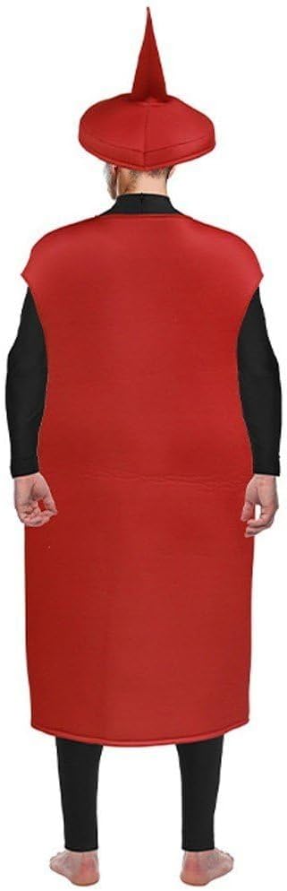 2pcs Funny Ketchup/mustard Couples Halloween Costumes for Adults Couples Outfits Costume Apparel Accessories for Halloween Cosplay Dress Up