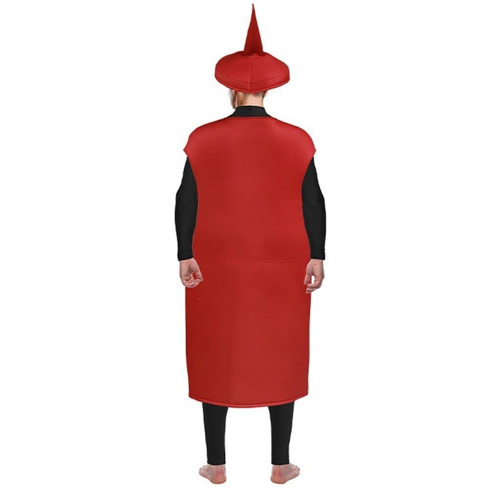 Costume per Coppie, Unisex, per Adulti, con Ketchup E Senape, per Halloween E Travestimento Amante del Cibo, Divertente Tunica