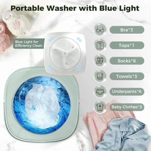 Image of SeMi AuToMaTiC FoLdInG 9L SmAlL MiNi WaShInG MaChInE WiTh DrYeR DeEp CLeAnInG FoR UnDeRwEaR WaShINg MaChInE SeMi AuToMaTiC q1