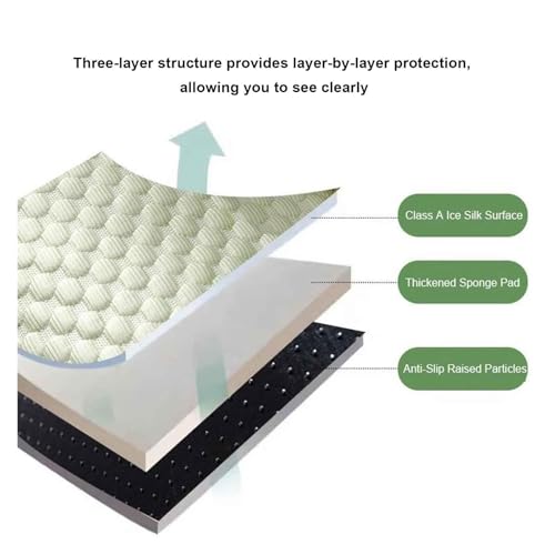 Tapis auto-rafraîchissant pour chien rose taille M avec housse amovible lavable en soie glacée - 8