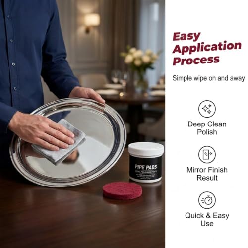 Image of Surface Restoration Polish with Pad, Polishing Compound, Multi-Surface Scratch Remover for Leather Wood Marble Countertop Refrigerators & Cookware Ovens Sinks (1 Set)
