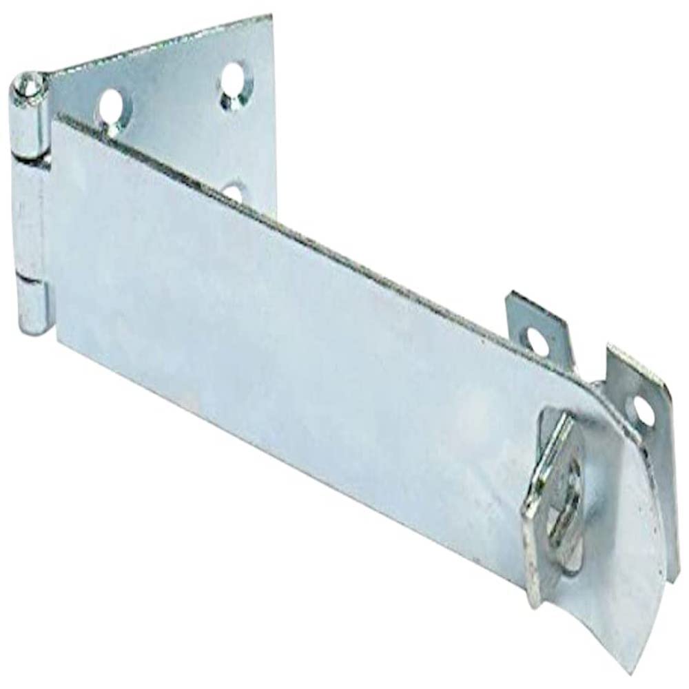 Merriway Silver Bh04075 Steel Galvanised Safety Hasp And Staple, 150 X 40 Mm (6 X 1.5 Inches)