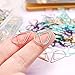 250 Pieces Multicolor Paper Clips Cute Drop-Shaped Stainless Steel Teardrop Paper Clips for Office School Supplies Wedding Scrapbooking Crafts Bookmarks Women Planners (1 inch) by DEEDYGO
