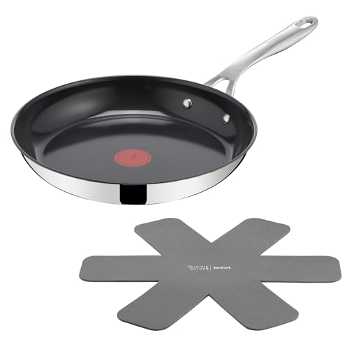 Jamie Oliver by Tefal Direct Cook, Poêle 28cm, Revêtement antiadhésif en céramique, Inox, H8802S34