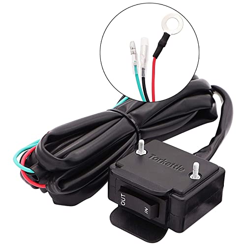 12V Atv Winch Rocker Switch With Handlebar Control Line Kit For Atv/Utv #TOP2