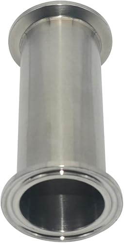 Miniatura 5 de Tubería redonda inconsútil del acero inoxidable 316, tubo OD 1.5 ", longitud de 4"/102MM, carrete sanitario del trío del trébol de 1.5" con el