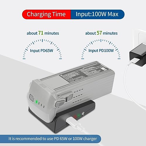 Hanatora-Multifunction-USB-Charger-for-DJI-Air-3SAir-3-BatteryStorage-Charge-and-DischargeTwo-Way-HubDrone-Single-Charging-Accessories