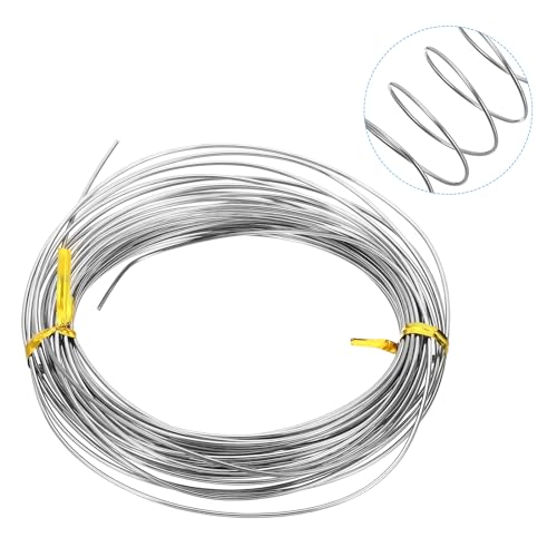 PATIKIL Soft Nickel Silver Wire, 16Gauge/1.2mm Diameter 10m/32.8ft Pure Craft Wire for Jewelry Making Beading Garden Plants - Image 3