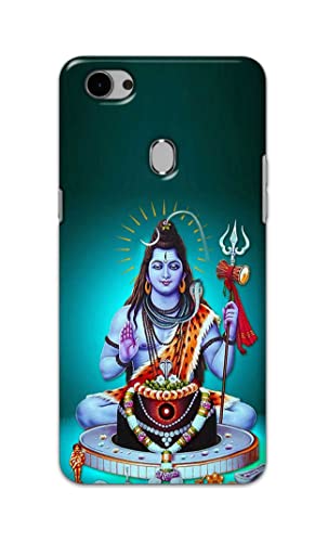 Image of Printed Hard Back Cover Case for Oppo F7 Back Cover (Lord Shiva) -1803