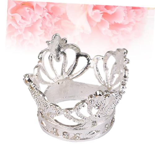 KJHBV Gold Trim 1 Pc Alloy with Diamond Crown Serviette Buckle Brass