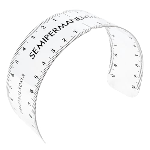 FERCAISH Eyebrow Ruler, PVC, Flexible Eyebrow Measure, Microblading Ruler, Permanent Makeup Measuring Tool