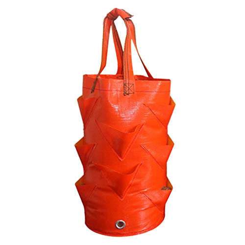 Preisvergleich Produktbild KUYG Pflanzen Tasche mit Griffe dauerhaft AtmungsaktivBeutel Pflanzsack für Erdbeeren Gemüse Kartoffel Pflanzenwachstumstaschen