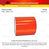 32ft 9.80m Self-Adhesive Vinyl Pin Stripe Line Decal Sticker Tape - FLUORESCENT ORANGE, 3.0" | 76mm, Suitable for Cars, Vans, Motorcycles, Bikes, Models, Tuning & Styling, and much more #2