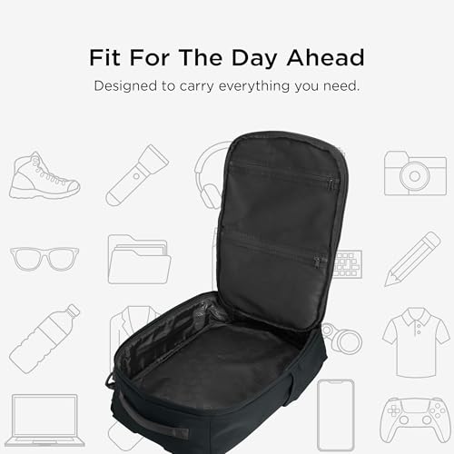 TravisMathew Lateral Convertible Travel Backpack/Briefcase, Black - Image 5