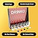 Fairly Odd Novelties DRINKO Drinking Game - Social Shot Glass Party Fun for Groups & Couples - Multicolor, Glass Shots, Durable Board with Metal Pegs - The Ultimate Party Starter!