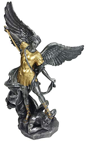 Estatua de Arcángel San Miguel de 14.5 pulgadas miniatura 2