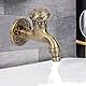Vintage Wasserhahn Einzelner Kalter Wasserhahn Antik Drache Legierung Wasserhahn 1/2 Waschtischarmatur für Garten Badezimmer Küche Toilette zur Wandmontage (E)