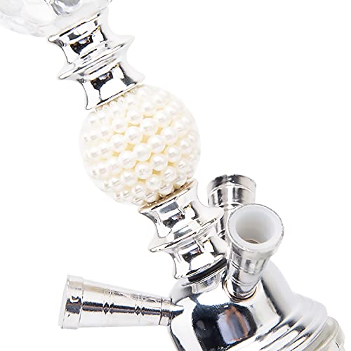 Huanxin 21" 3 Hookah Set für Shisha Schlauch Komplettset Deluxe Crystal Pearl Shisha Glasvase Mosaik Set – Bild 4