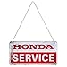 Produktbild Nostalgic-Art Retro Hängeschild, 10 x 20 cm, Honda MC  Service  Geschenk-Idee für Honda-Zubehör Fans, Original Lizenzprodukt (OLP), aus Metall, Vintage Design, Blechschilder Sprüche