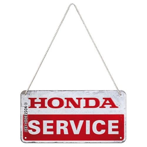 Nostalgic-Art Cartel colgante retro, Honda MC – Service – Idea de regalo para motociclistas, metálico, Diseño vintage, 10 x 20 cm