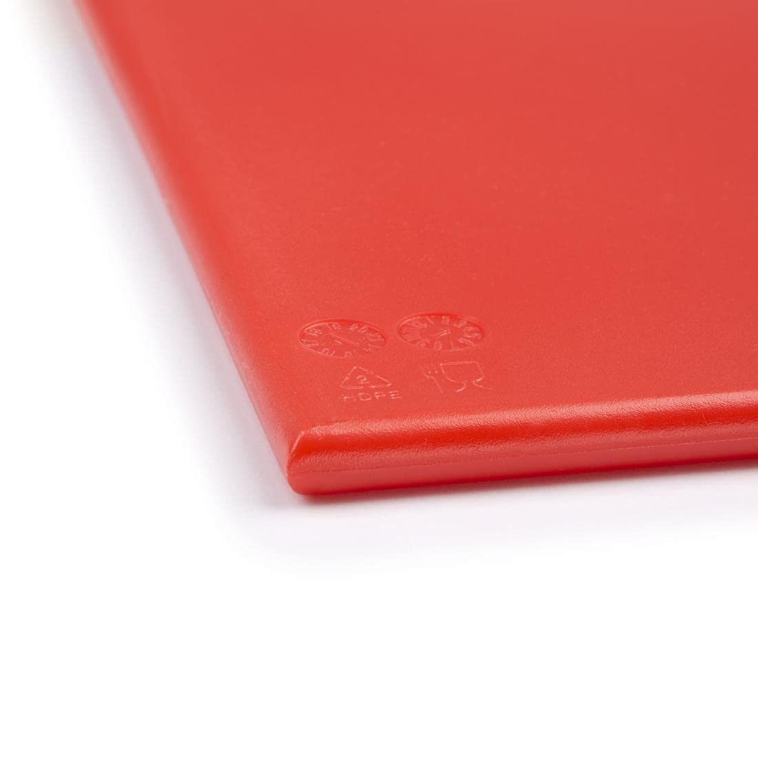 Hygiplas tagliere grande ad alta densità, rosso, 12 x 600 x 450 MM taglio da cucina