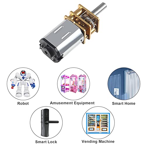 3Pcs Dc 6V 100Rpm N20 High Torque Speed Reduction Motor 3Mm Shaft Mini Metal Gearwheel Gear Motor With Metal Gearbox Micro Motor For Diy Rc Toys #TOP3