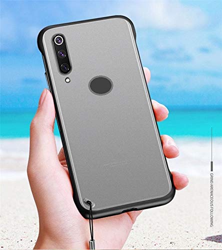 Image of MOBITUSSION Ultra Thin Shockproof Frameless Matte Transparent with Fingre Holding Ring Buckle Back Cover Case Compatible for Samsung Galaxy M30