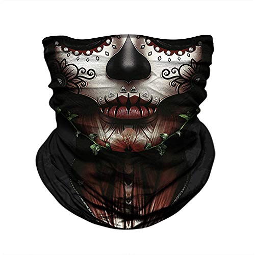 Image of Skull Face Mask Bandanas, Neck Gaiter, Headwear, Magic Scarf, Headband for dust Sun Wind