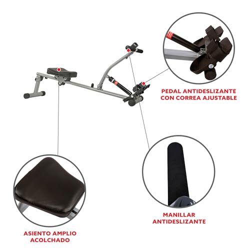 Image of Sunny Health & Fitness Compact Hydraulic Rower with 12-Level Resistance