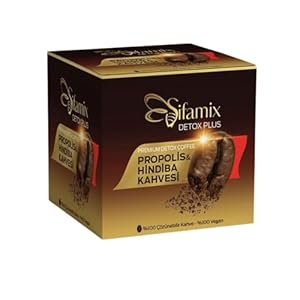 Premium Vegan Detox koffie, cichorei en propolis detox, dieetkoffie, ondersteunt gewichtsverlies, gezond en 100% natuurlijk, verhoogt energie, bevordert spijsvertering en ontgifting