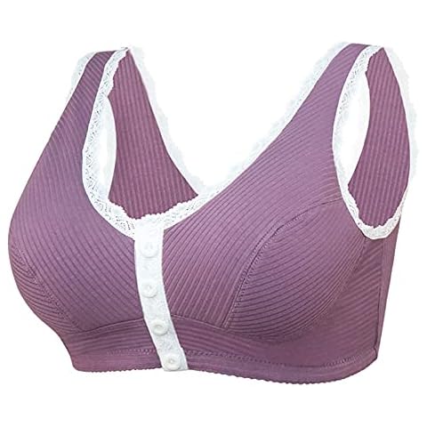 JAXICH Lime Lingerie for Women Front Bra Sports Closure Extra-Elastic Women's Trim Lace Breathable Adjustable 1 Items Or Less Sale Clearance Cover
